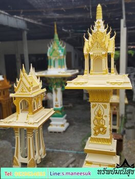 ชุดศาลพระภูมิวิมานหงษ์ เจ้าที่กลางใหม่ 2 ชั้น 