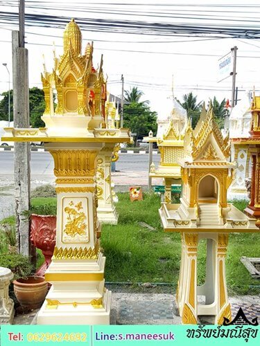 พระภูมิลพบุรีเล็ก  เจ้าที่กลาง 2 ชั้น 