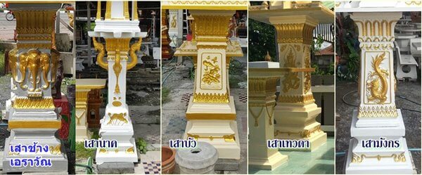 เสาศาลพระภูมิขนาดกลาง